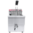 Adcraft Single Deep Fryer, 16 lb Capacity, in Stainless Steel