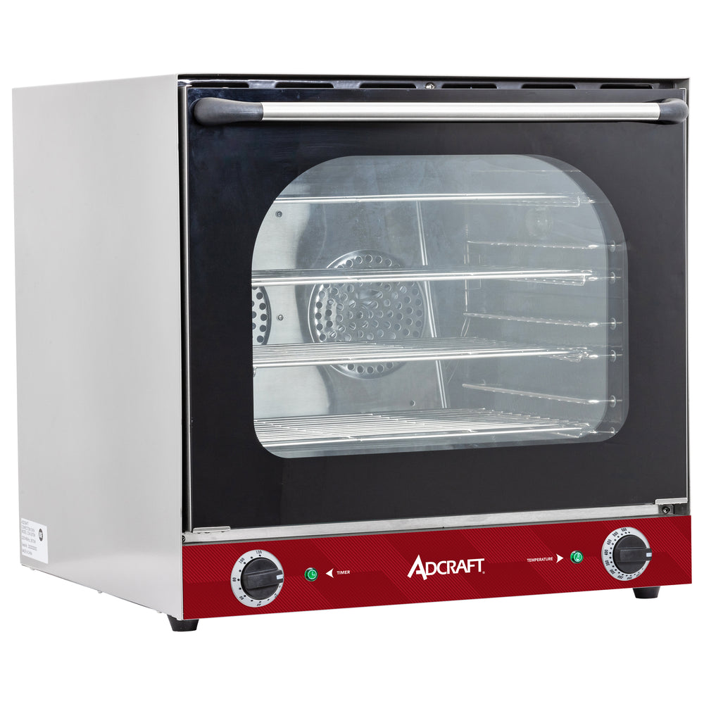 Adcraft Convection Oven, 4 Half-Size Sheet Pan Capacity, in Stainless Steel