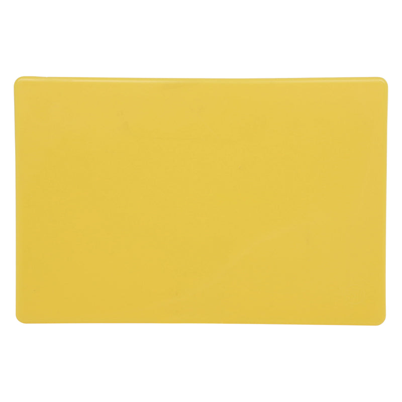 Adcraft High Density Cutting Board 12" x 18" x 1/2" - Yellow