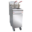 Black Diamond Gas Floor Deep Fryer, in Stainless Steel