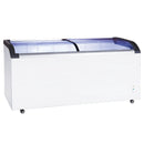 Black Diamond Sliding Glass Door Chest Freezer, in White