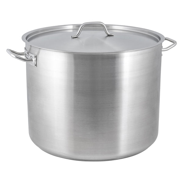 Adcraft Titan Induction Stock Pot with Cover 80 quart