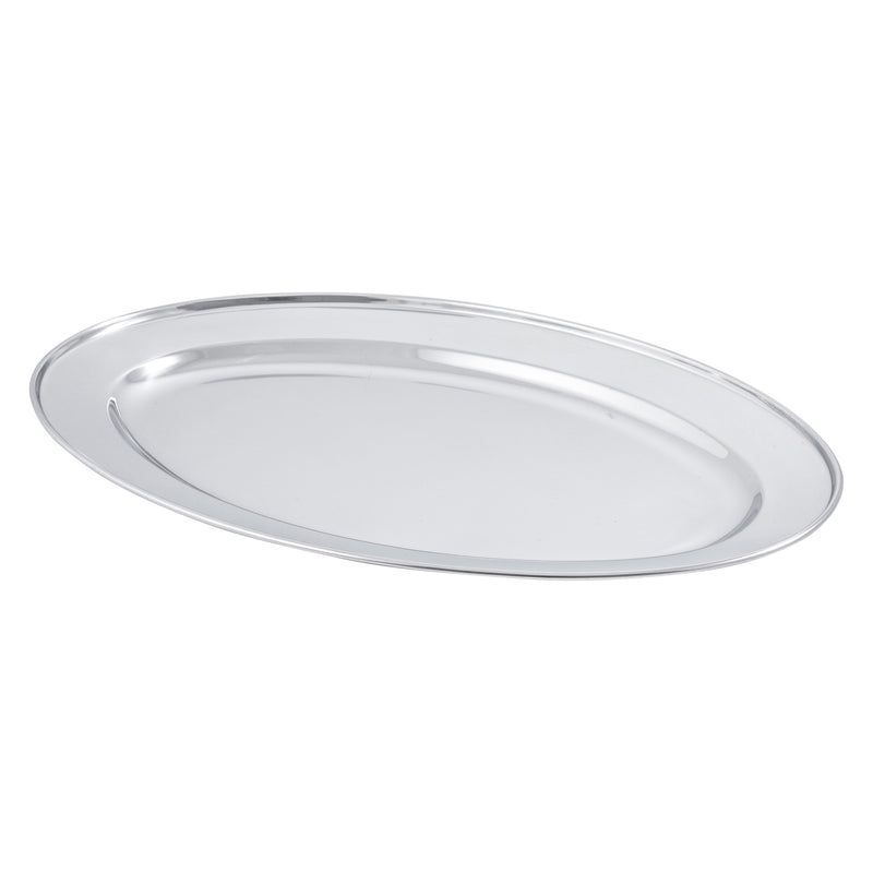 Adcraft Oval Platter, Stainless Steel