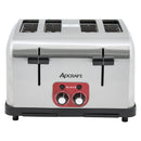 Adcraft Medium Duty 4-Slice Pop-Up Commercial Toaster, in Silver