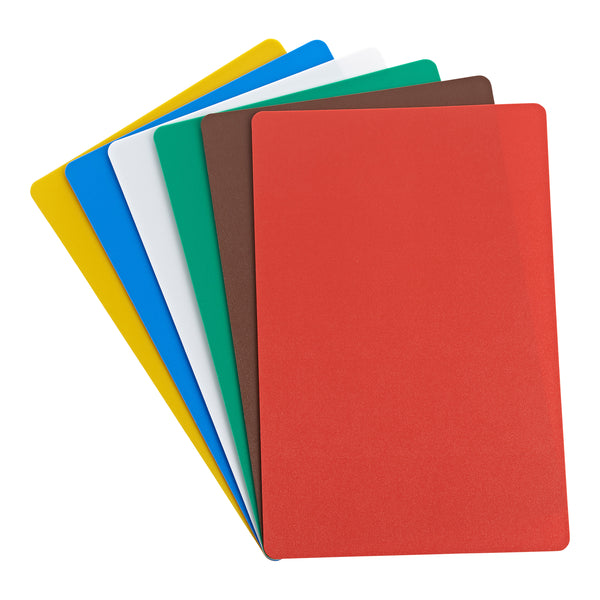 Adcraft Flexible Cutting Mats 12" x 18" Set of 6 - Multi-Colored