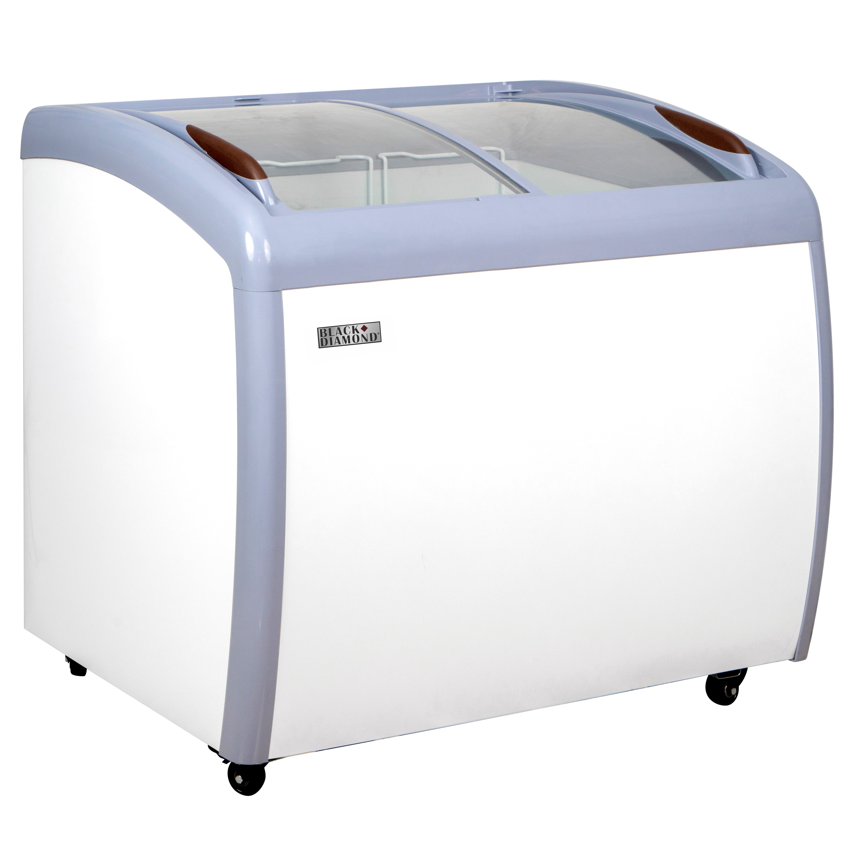 Black Diamond Chest Freezer, Two Glass Doors, 6.7 cu ft Capacity