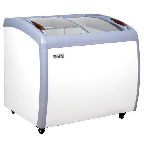 Black Diamond Chest Freezer, Two Glass Doors, 6.7 cu ft, in White