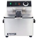 Adcraft Single Tank Deep Fryer, 6L, in Stainless Steel (DF-6L)