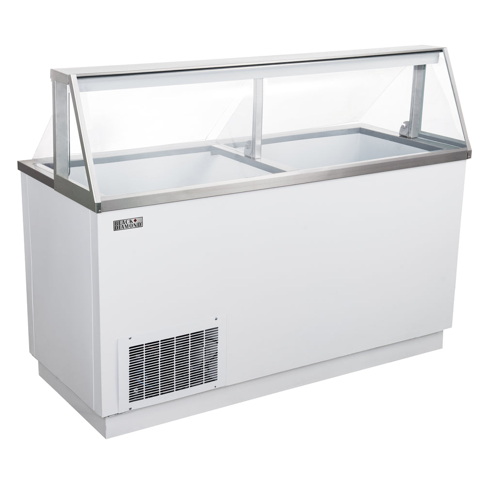 Black Diamond Ice Cream Dipping Cabinet, 20 Tub, 20.1 cu ft Capacity, in White