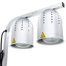 Adcraft Dual Heat Lamp, Aluminum