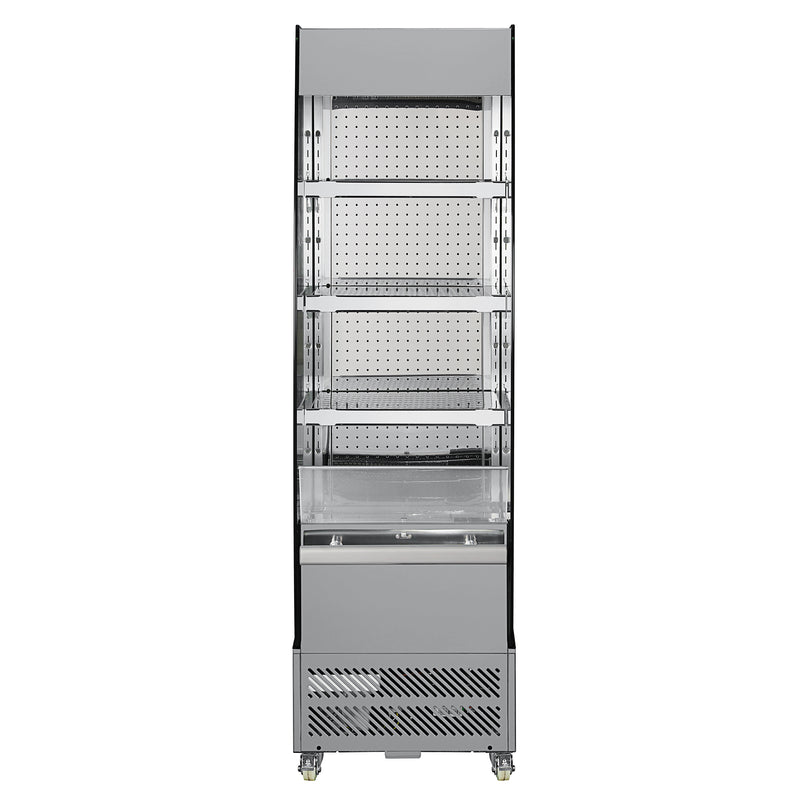 Black Diamond Vertical Air Curtain Merchandiser, in Silver/Black