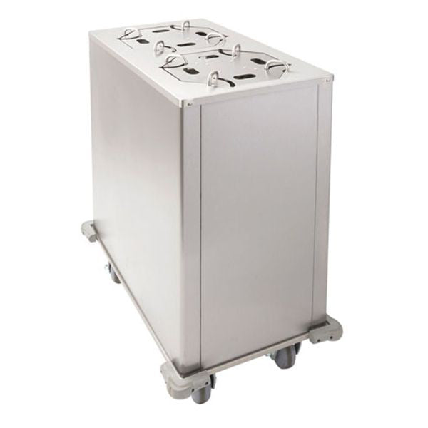 Adcraft LR-2 - Heated Plate Dispenser, mobile, enclosed cabinet, (2) compartments