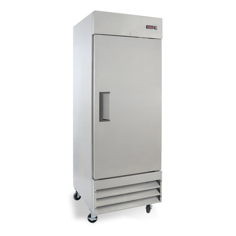 Grista 1 Solid Door Reach-In Freezer, Bottom Mount, in Silver/White