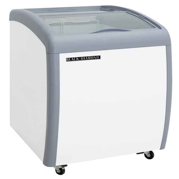 Black Diamond Chest Freezer, Two Glass Doors, 4 cu ft Capacity, in White (BDCF-6-CG)