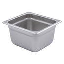 Adcraft Steam Table Pan Six size, 22 gauge, 6-7/8" 6-5/16" x 4" deep