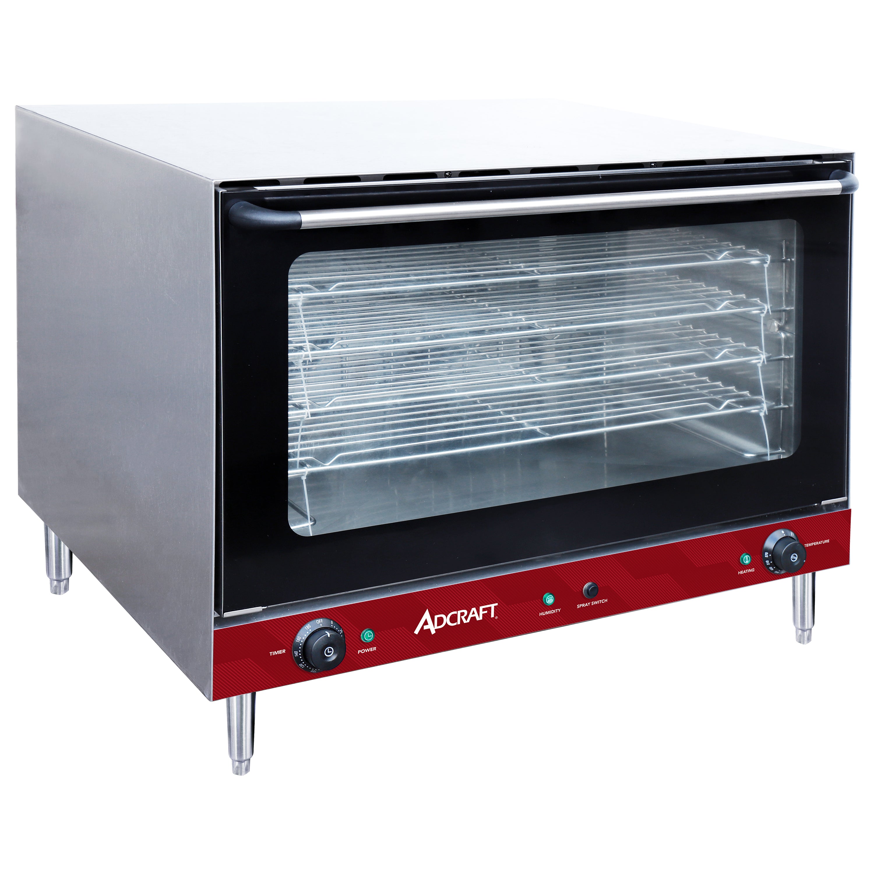 Adcraft Full Size Convection Oven, 7000W, in Stainless Steel