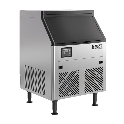 Black Diamond Self Contained Commercial Ice Maker, Up to 160 lbs Ice, in Stainless Steel/Black