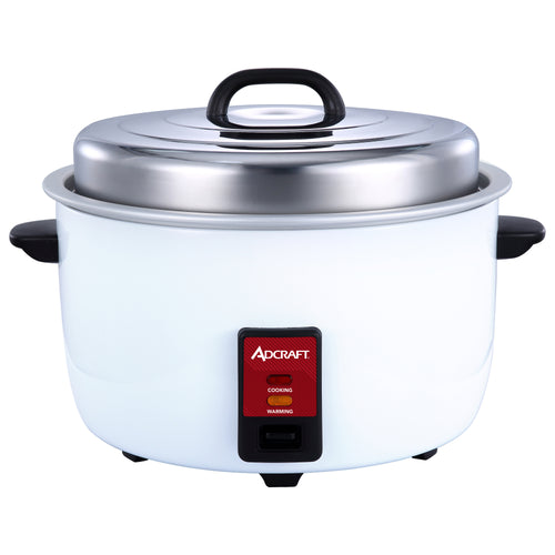 Adcraft Rice Cooker, 50 Cup, in White