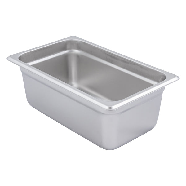 Adcraft 200Q4 Deli Pan, Quarter Size, Stainless Steel