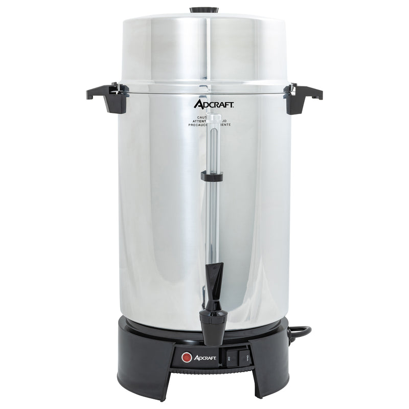 Adcraft 100 Cup Coffee Urn, 1500W, in Silver