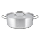 Adcraft Brazier, 15 Qt W/Cover, Stainless Steel