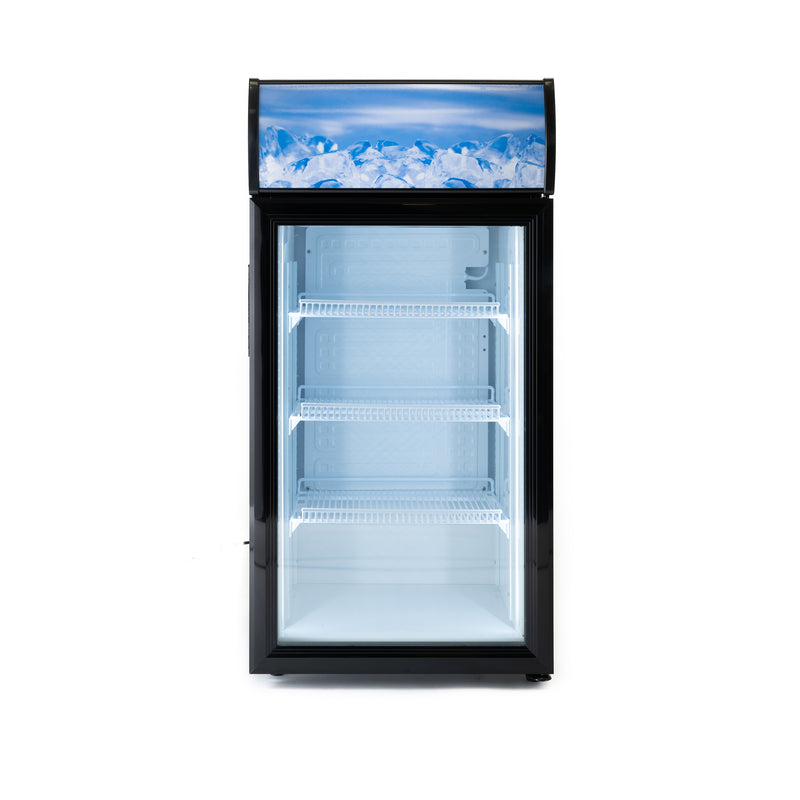 Black Diamond Countertop Display Refrigerator, in Black