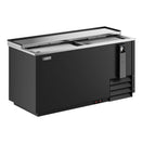 Black Diamond Bottle Cooler, 65"W, 19 Cu. Ft., 2 Door, in Black