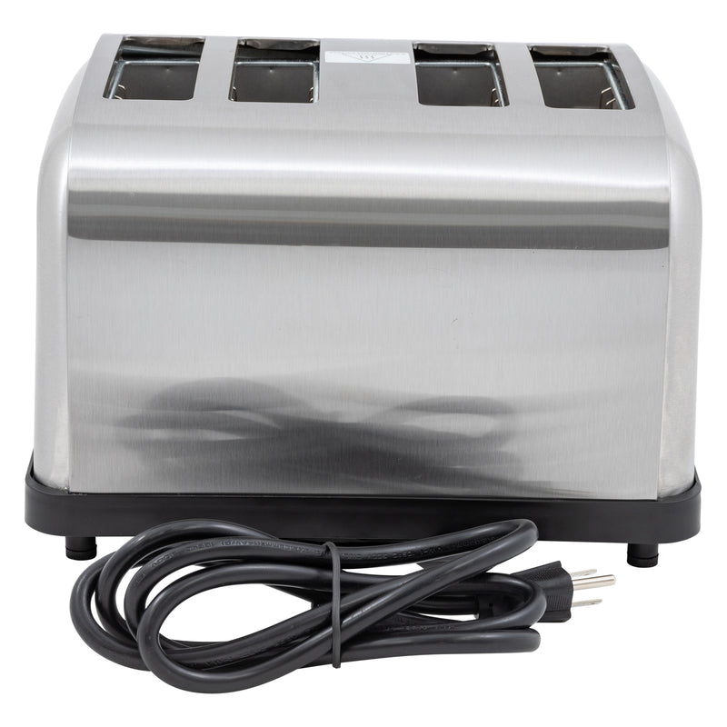 Adcraft Medium Duty 4-Slice Pop-Up Commercial Toaster, in Silver