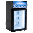 Black Diamond Countertop Display Refrigerator, Single Glass Door, 1.5 cu ft, in Black