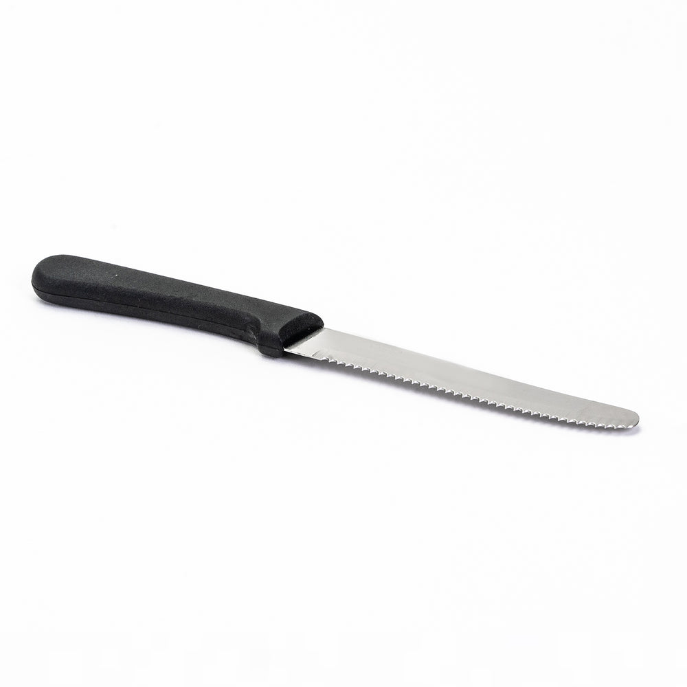 Adcraft Black Steer Steak Knife, 2Dz/Pk., Stainless Steel