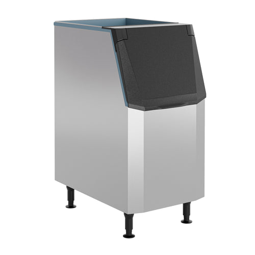 Black Diamond Ice Storage Bin, Freestanding, 305 lb Capacity, in Stainless Steel/Black