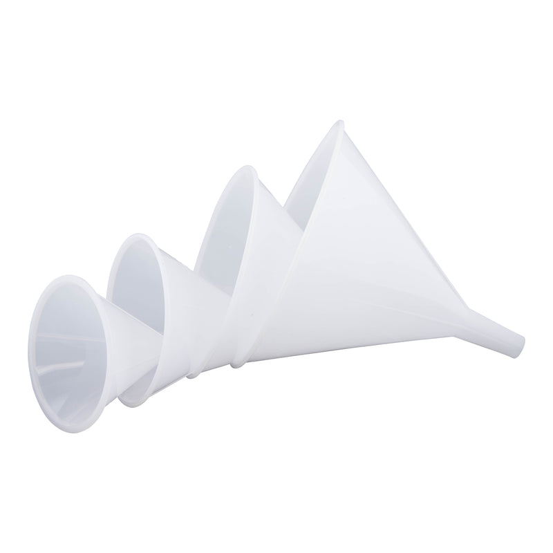 Adcraft Boilable Plastic Funnels 4-1/8" diameter