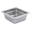 Adcraft Steam Table Pan Six size, 22 gauge, 6-7/8" 6-5/16" x 2-1/2" deep