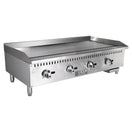 Black Diamond 48" Standard Series Gas Griddle, 4 Burners, in Stainless Steel