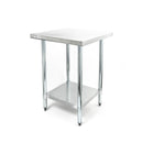 Adcraft Work Table, 24" x 24" x 35", in Stainless Steel (WT-2424-E)