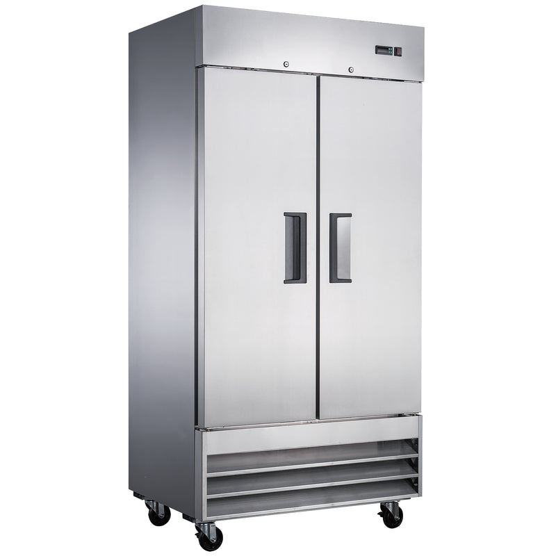 U-Star 2 Door Reach-In Refrigerator, in Silver