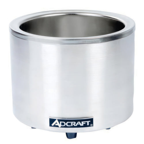 Adcraft Round Food Cooker/Warmer, in Stainless Steel