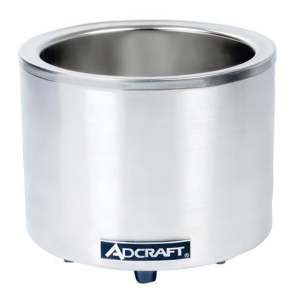 Adcraft Round Food Cooker/Warmer, in Stainless Steel