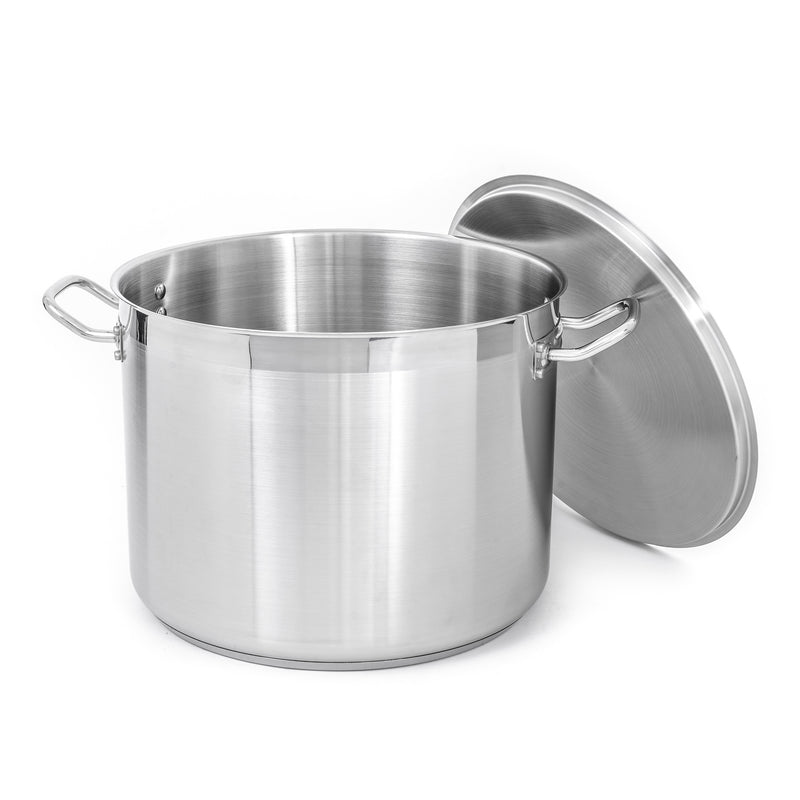 Adcraft Titan Induction Stock Pot with Cover 40 quart