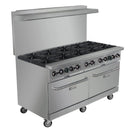 Black Diamond 60" Gas Range with Oven, 10 Burners, in Stainless Steel