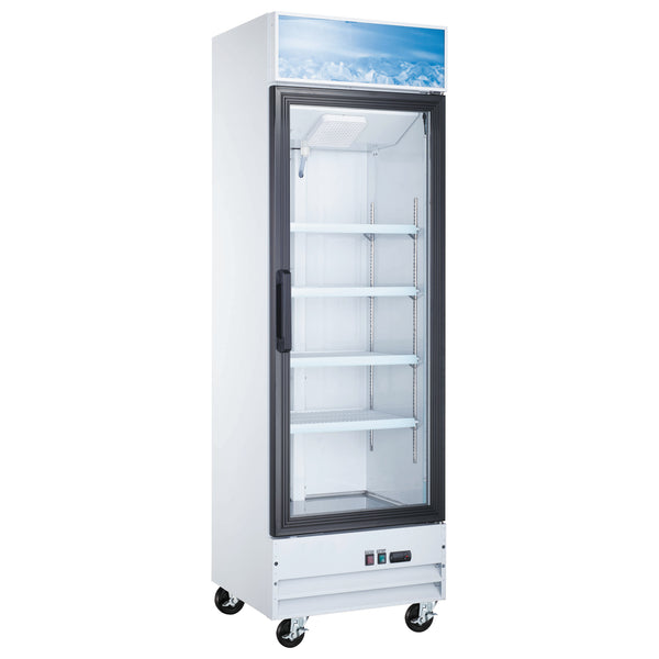 U-Star 1 Swing Glass Door Merchandiser Refrigerator, in White