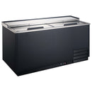 U-Star Glass Froster, Two Sliding Doors, 14 cu ft Capacity, in Black