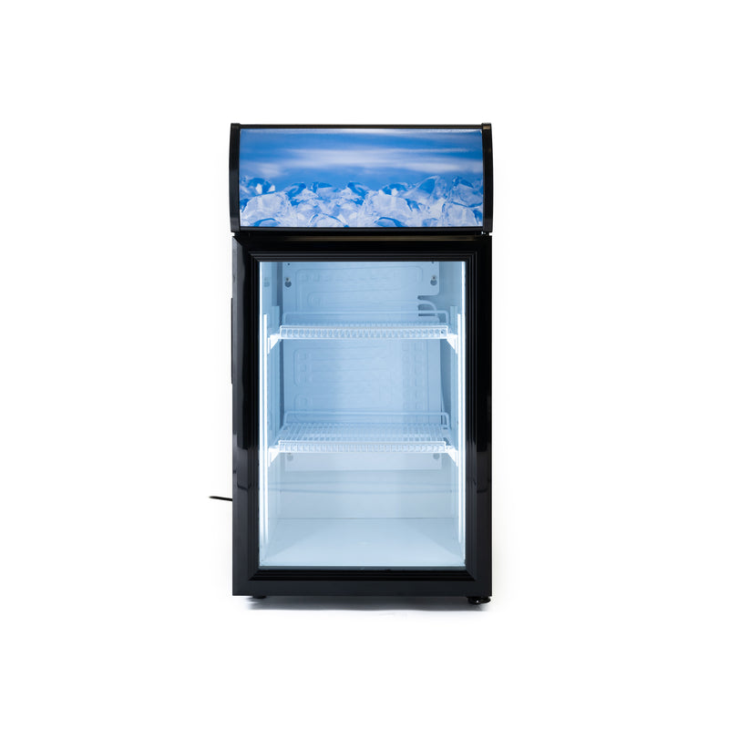 Black Diamond Countertop Display Refrigerator, in Black