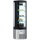 Black Diamond Standing Refrigerated Cake Display Case, Single Glass Door, in Stainless Steel