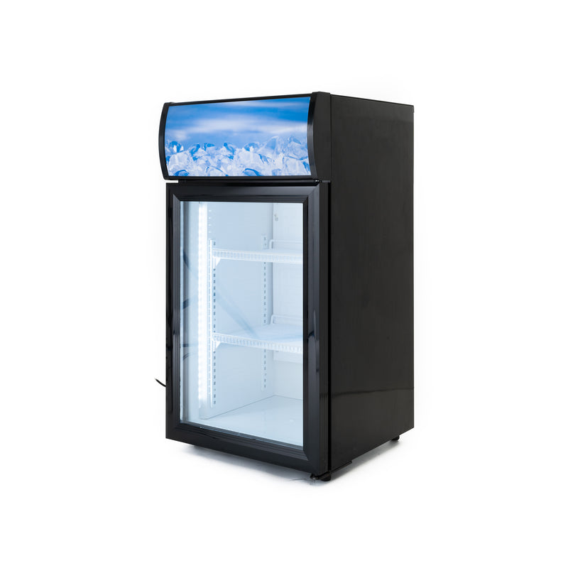 Black Diamond Countertop Display Refrigerator, in Black