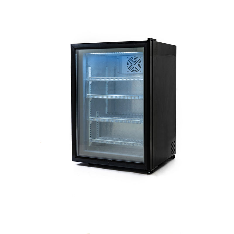 Black Diamond Countertop Display Freezer, in Black