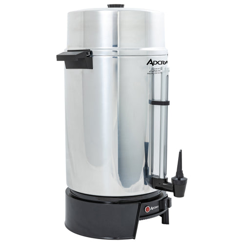 Adcraft 100 Cup Coffee Urn, in Silver