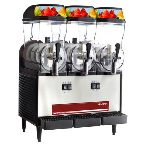 Adcraft Triple 3 Gallon Bowl Frozen Granita Machine, in Black/Stainless Steel