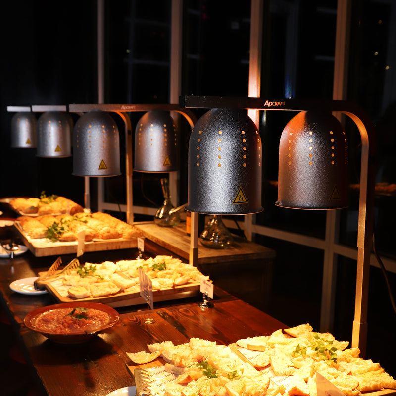 Adcraft HL-2 Dual Heat Lamp, Aluminum