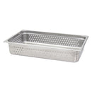 Adcraft Perforated Steam Table/Hotel Pan, Full Size, 4" Deep, in Stainless Steel (PP-200F4)